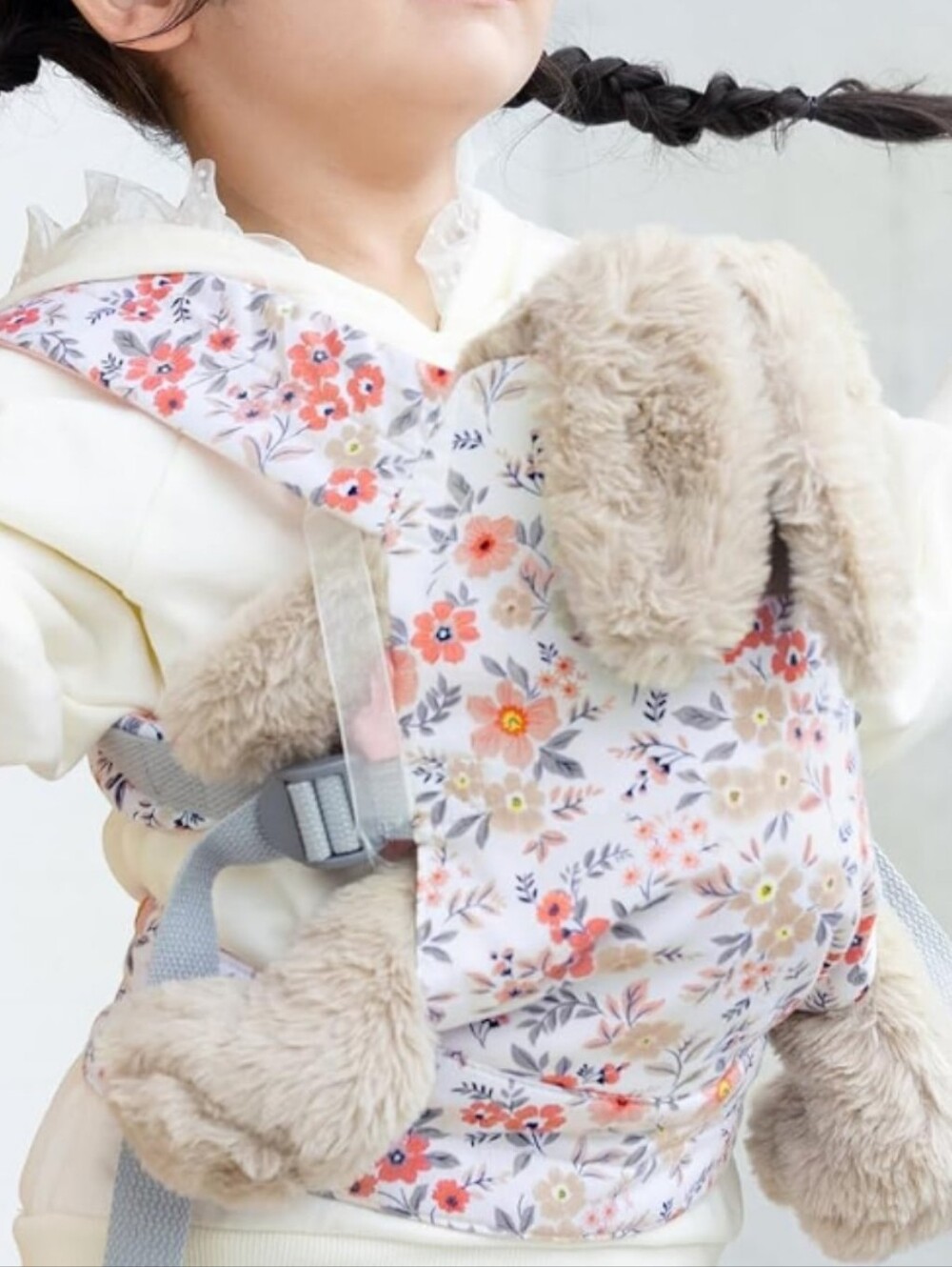 Gagaku Floral Stuffed Animal Carrier - Pink Floral